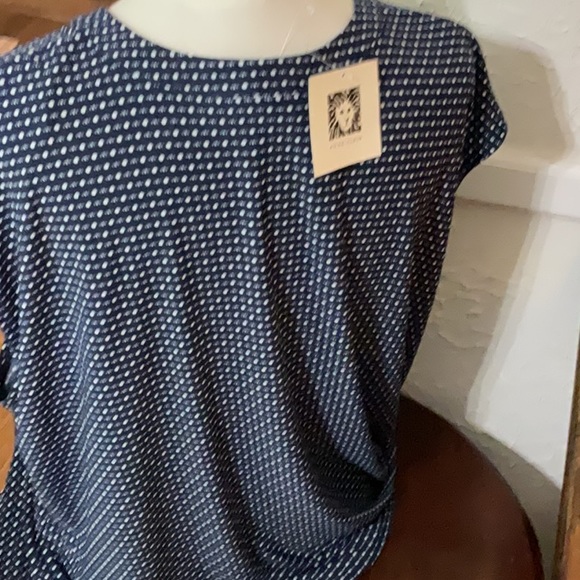 🔥HOT Anne Klein Beautiful Navy & White Top Size 2XL NWT Retail $69 LAST ONE - Picture 6 of 6